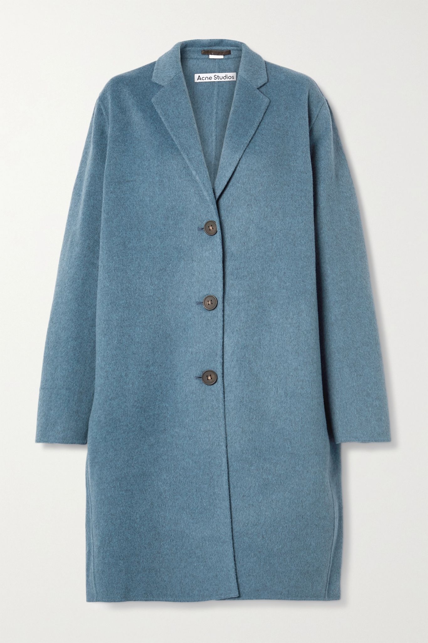 Oversized mélange wool coat - 1