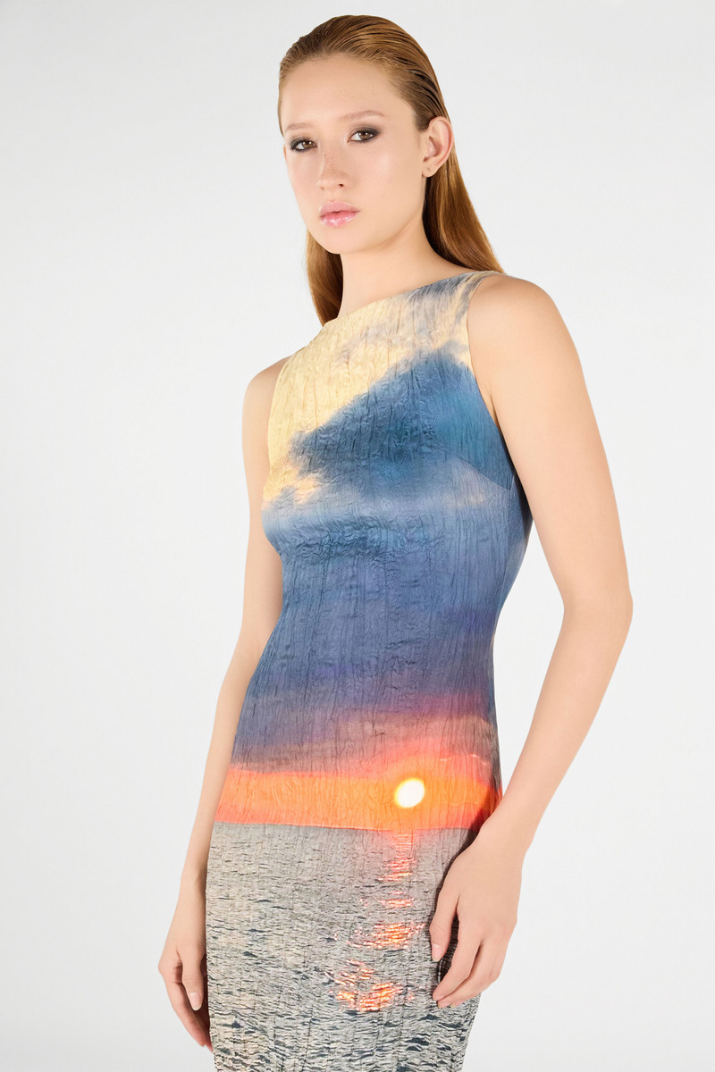 Sunrise Print Long Dress 6