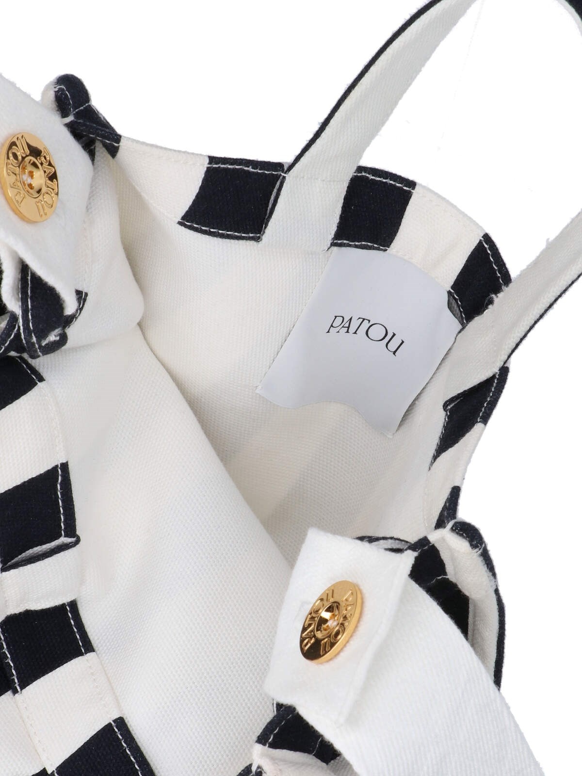 【送料&関税込】Patou Striped Tote Bag PATOU STRIPED TOTE BAG | sugar | REVERSIBLE