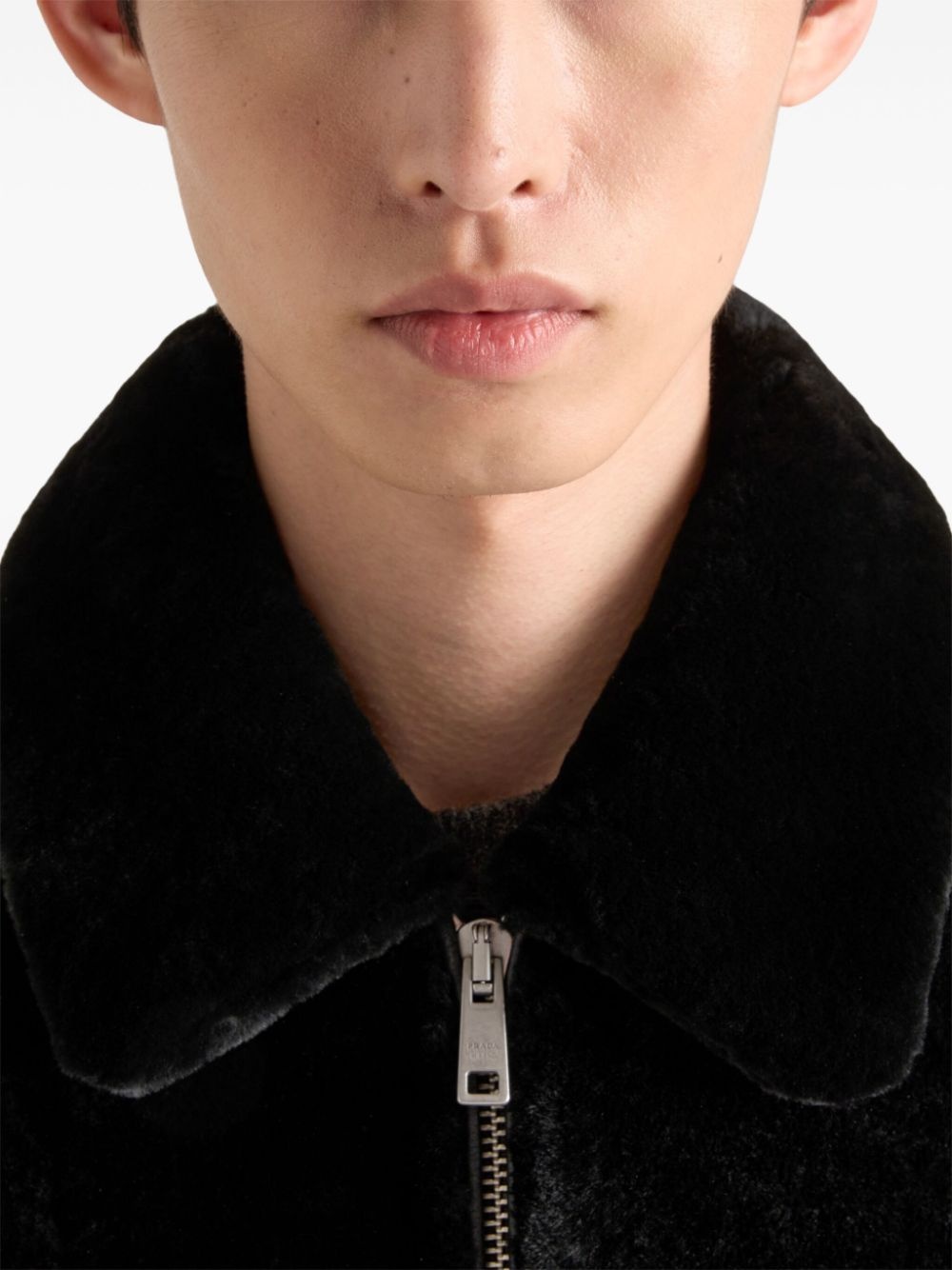 shearling bomber jacket - 4