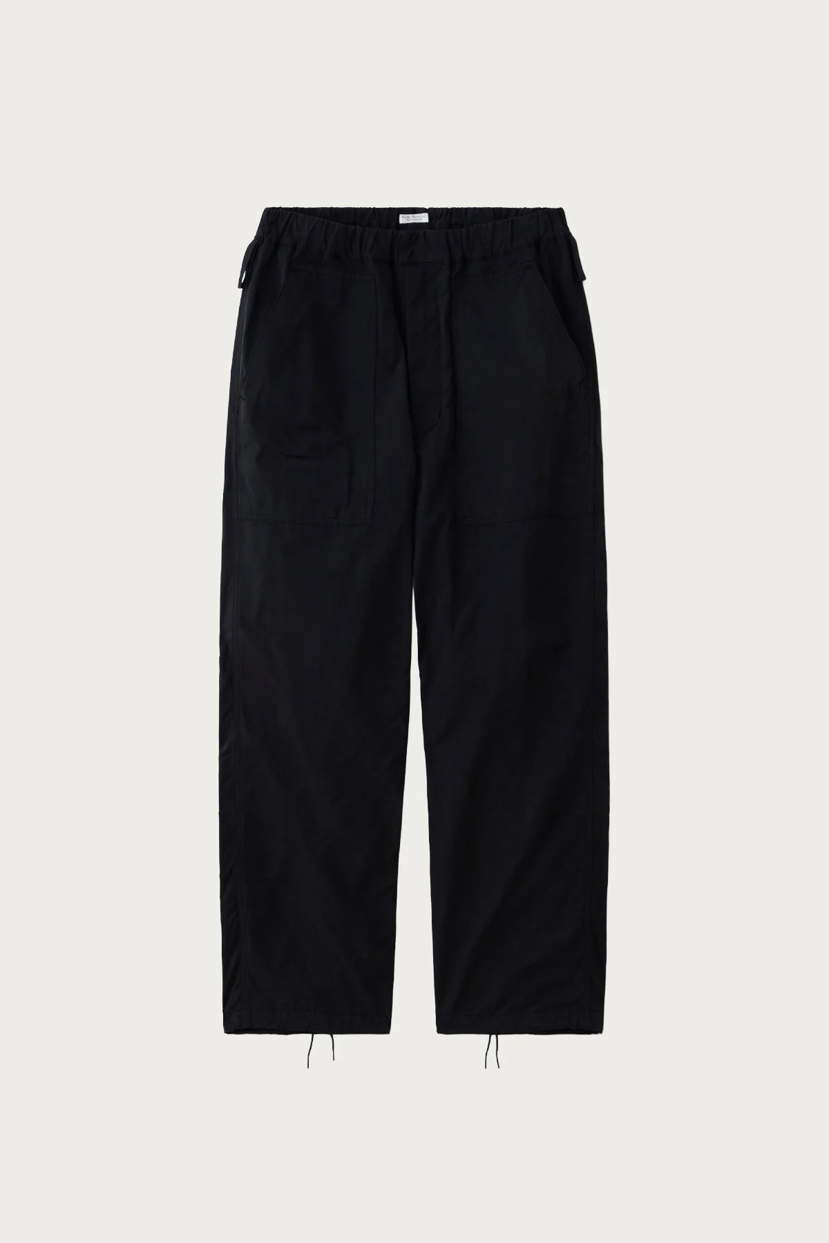Waxed Cloth String Trousers - Ink Navy - 1