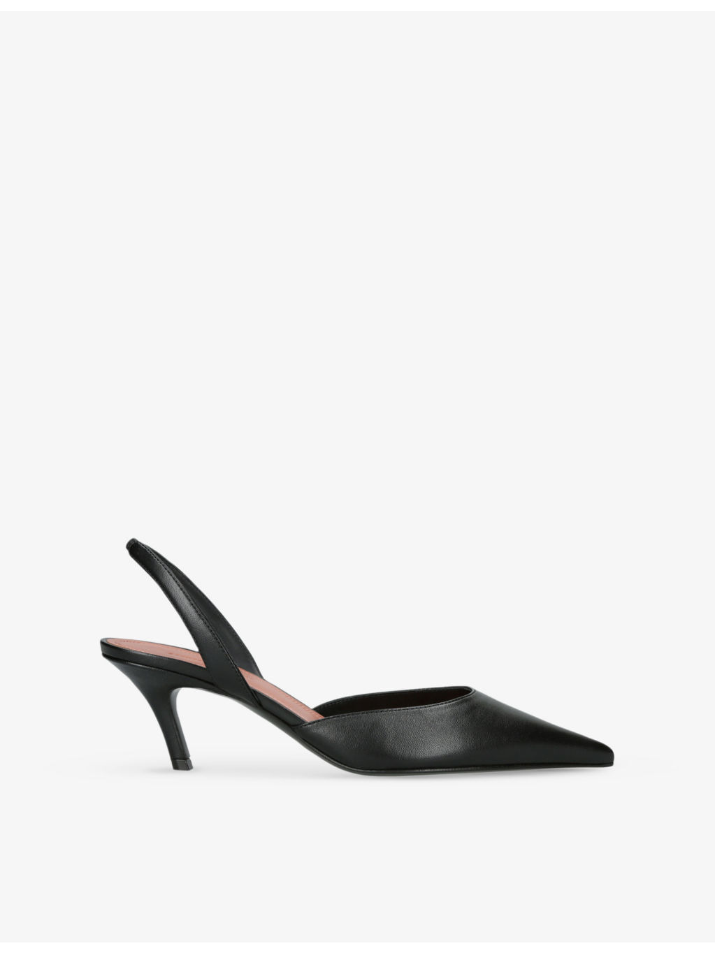 Sofia Sling-Back Heeled Leather Courts - 1