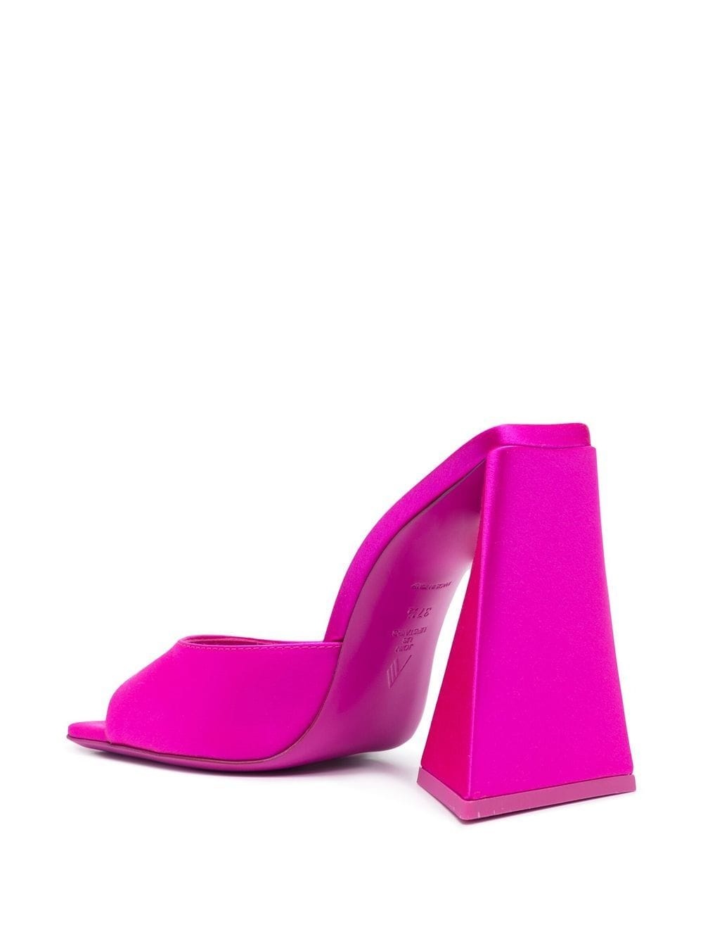 Devon 115mm satin finish mules - 3
