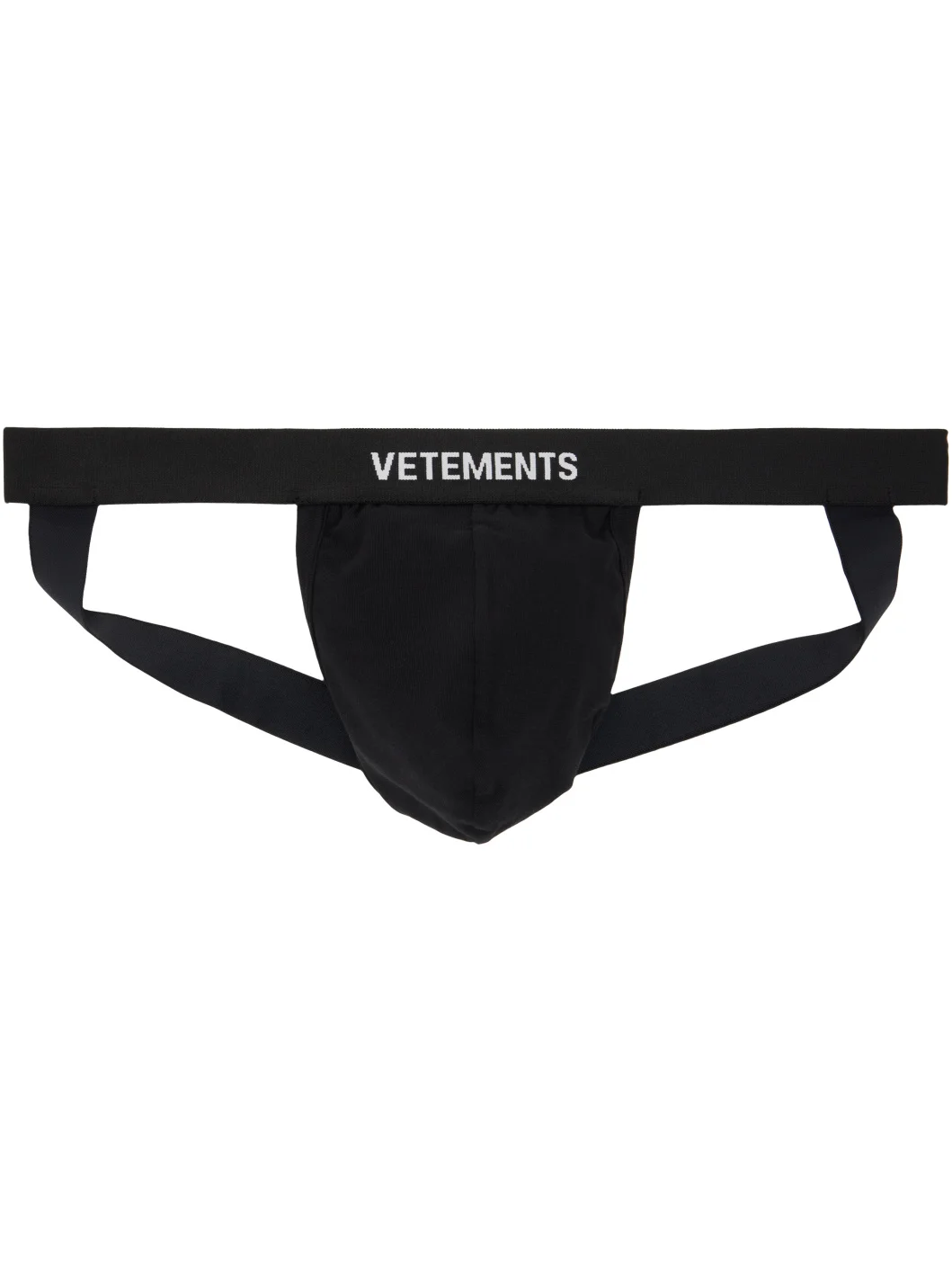 Black Logo Jockstrap - 1