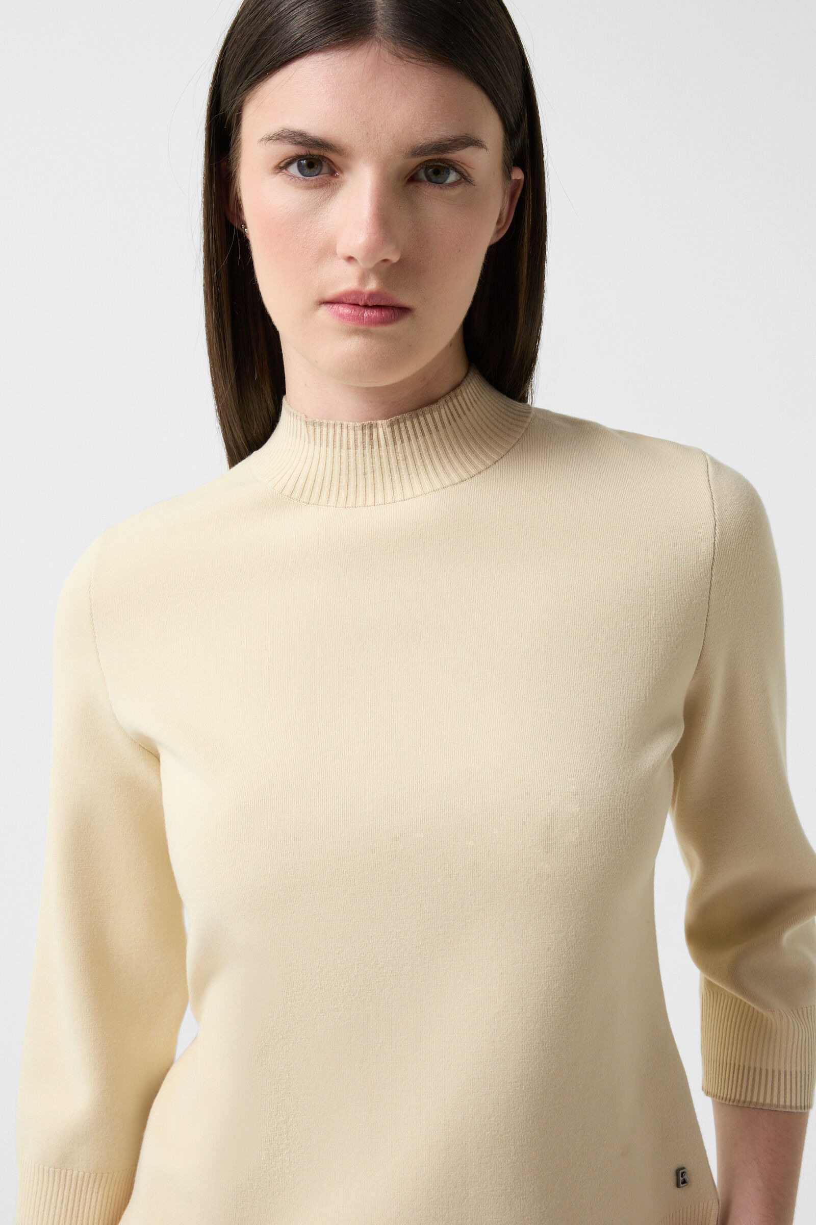 Berrit knitted shirt in Cream - 5