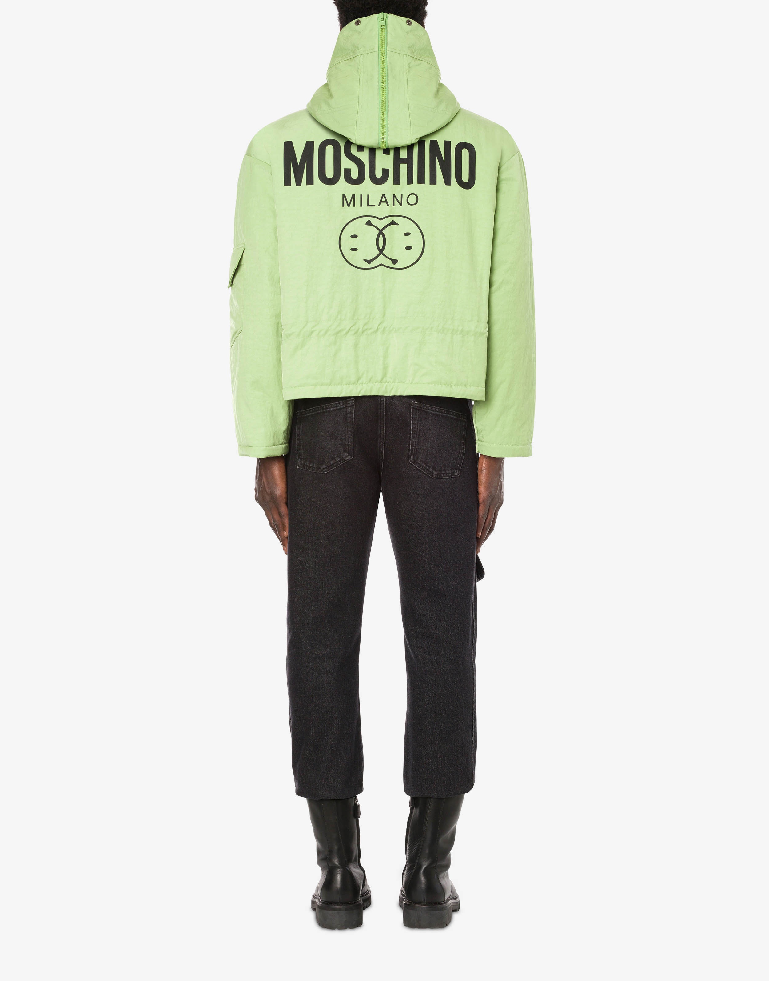 DOUBLE SMILEY® LOGO TECHNICAL NYLON WINDBREAKER - 3
