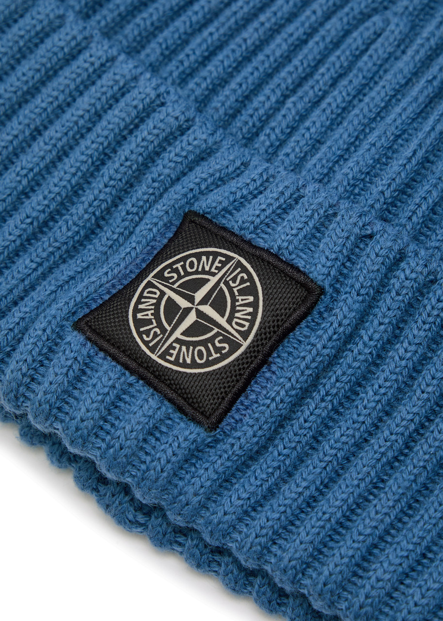 Stone Island Logo-appliquéd Wool Beanie - 3