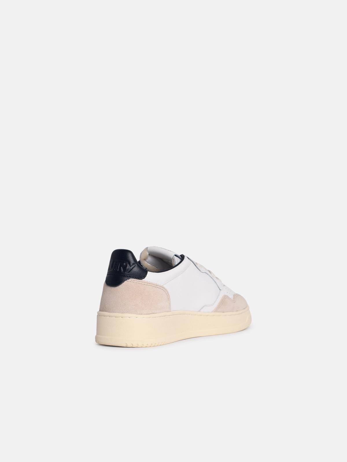 'MEDALIST LOW' WHITE LEATHER SNEAKERS - 3