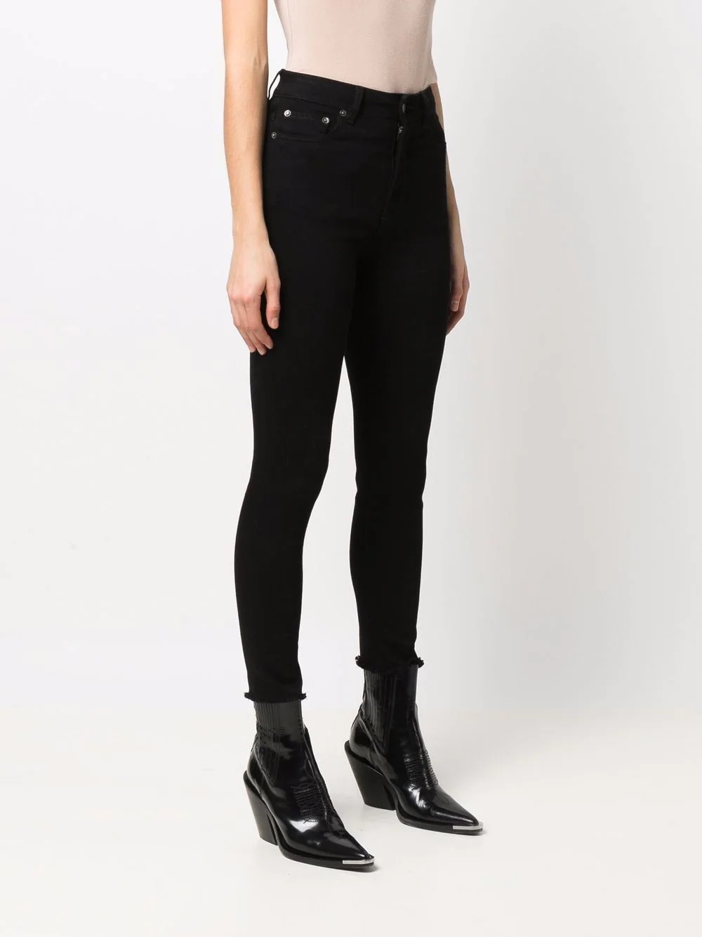 star-stud skinny jeans - 3