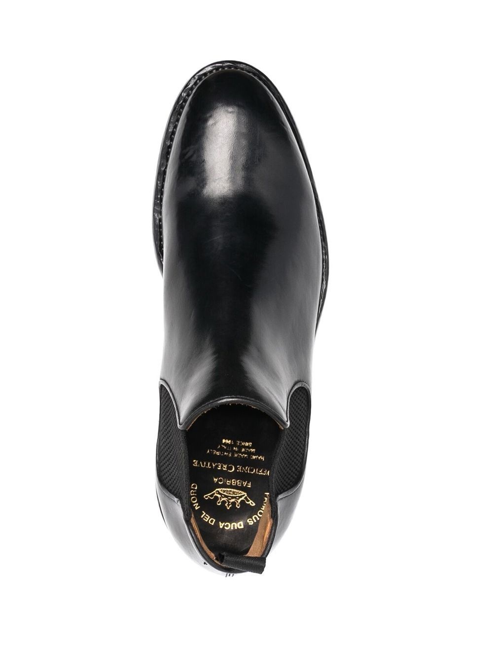 elasticated-panel leather boots - 4