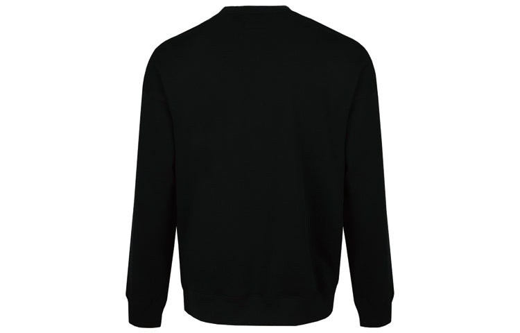 Men's Converse Alphabet Logo Printing Round Neck Pullover Black 10018354-A03 - 2