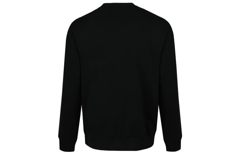Converse Men's Converse Alphabet Logo Printing Round Neck Pullover Black 10018354-A03 outlook