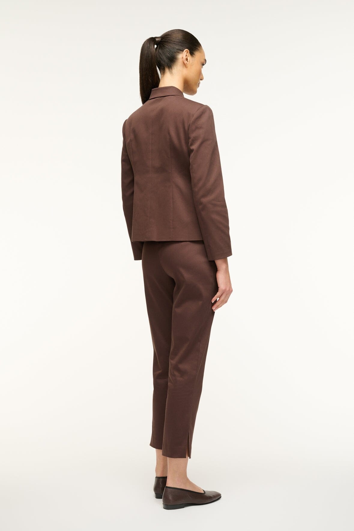 STAUD ROBERT JACKET DARK CHOCOLATE - 4