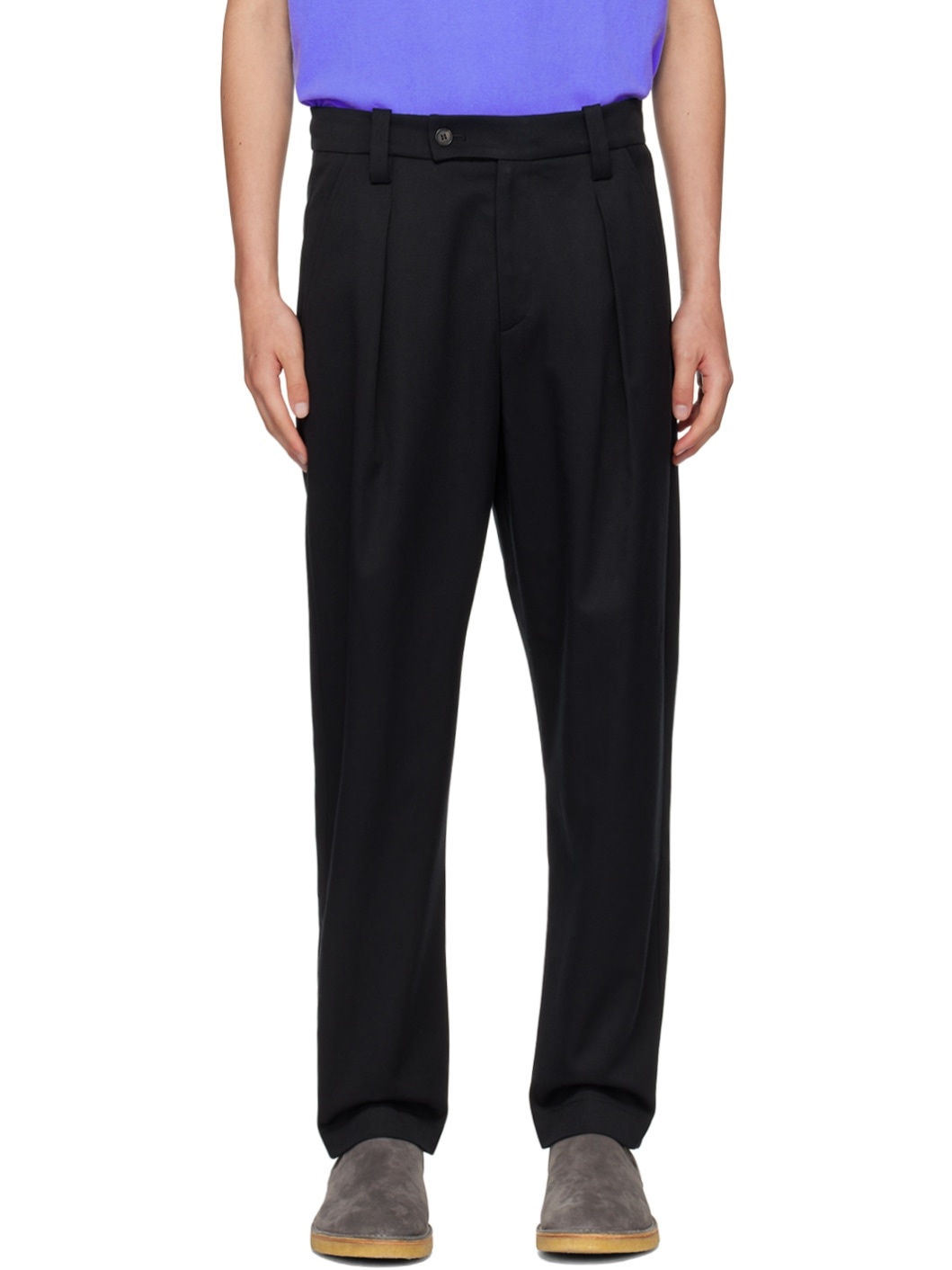 Black Renato Trousers - 1