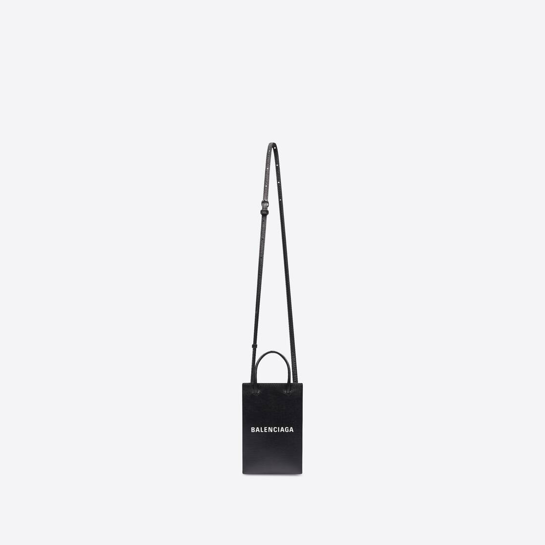 Mini Shopping Bag in Black - 4