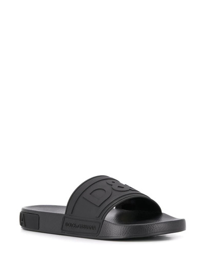 Dolce & Gabbana embossed logo slides outlook