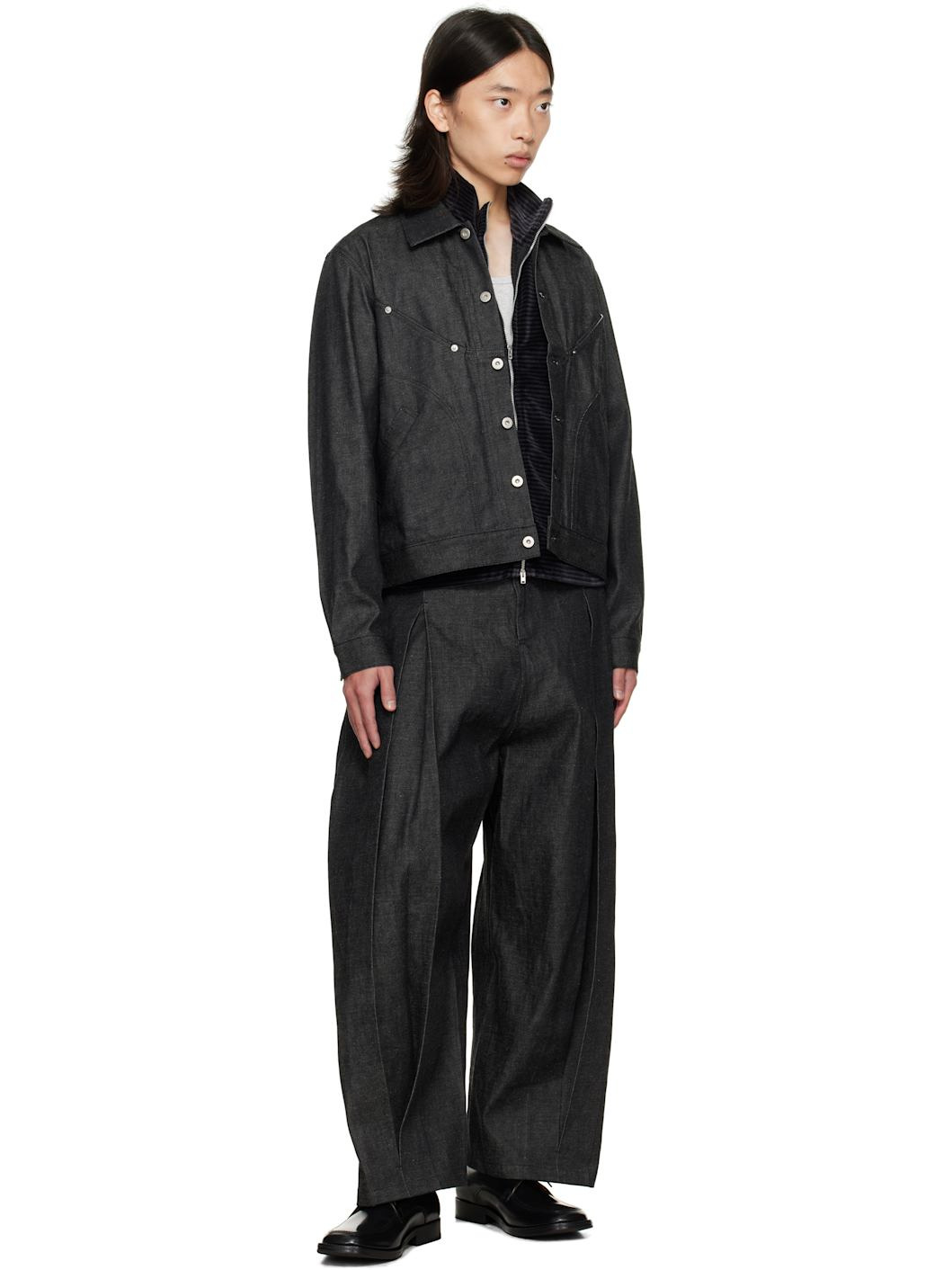 Black Jiji Denim Jacket - 4