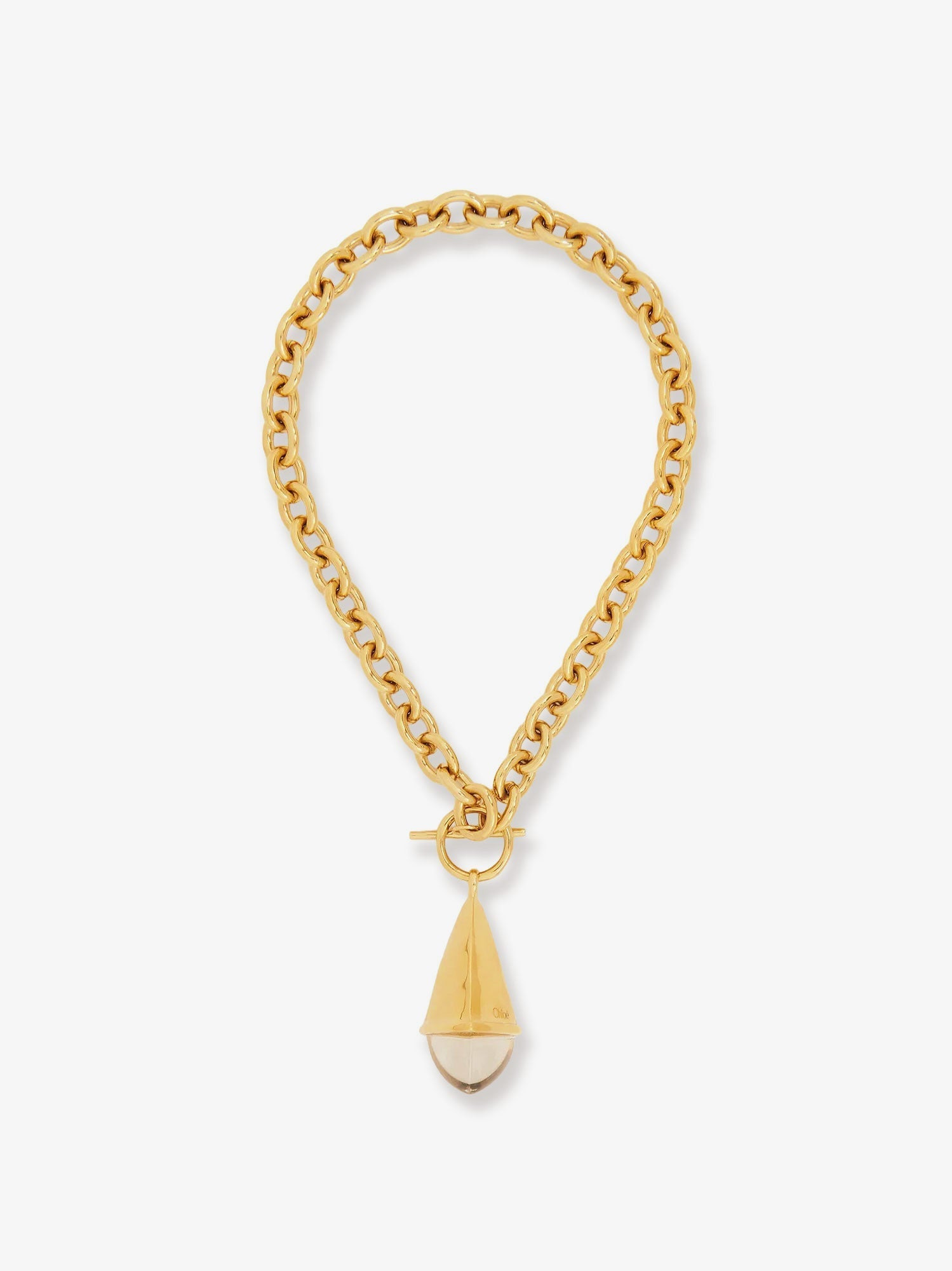 Chloe' Women Chloe Prism Brass Necklace - 1
