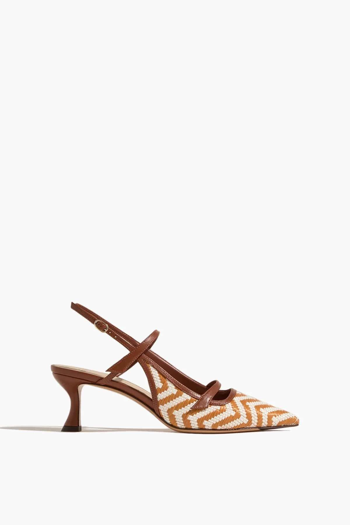 Tita Raffia Zig 60 Slingback in Espresso - 1