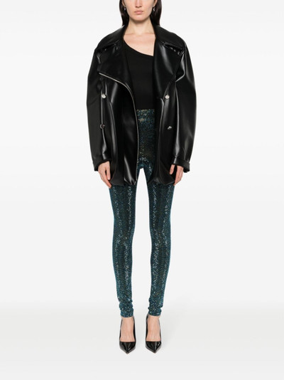 ALEXANDRE VAUTHIER Crystallized high-waisted leggings outlook