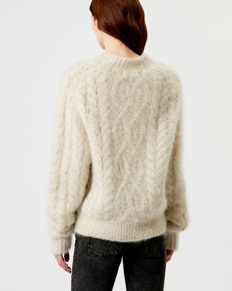 THOMAS MOHAIR CABLE SWEATER - 5