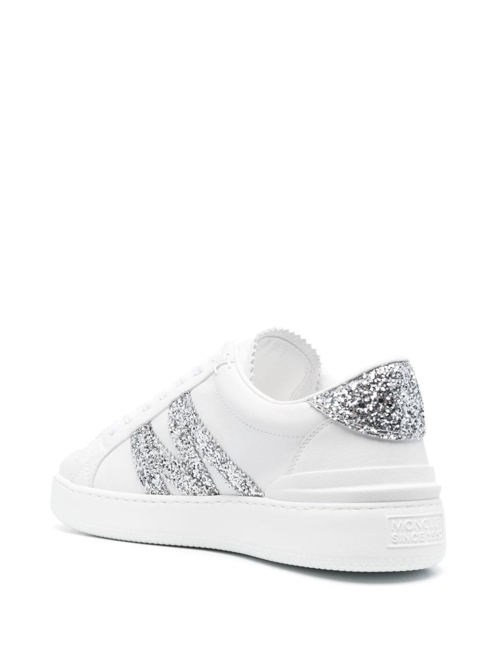 Monaco glitter-embellished sneakers - 3