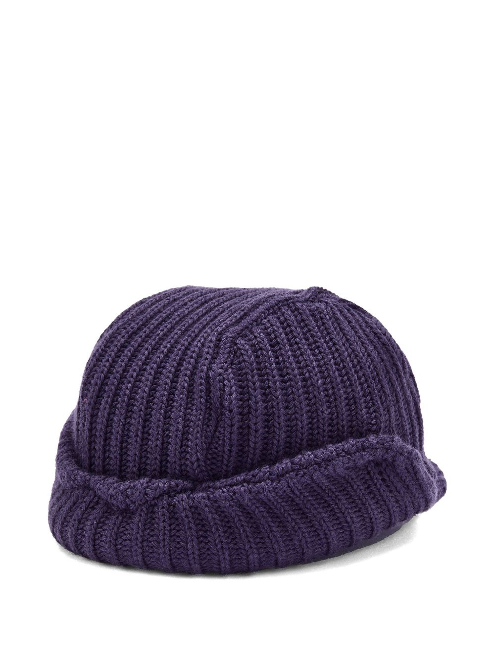 ribbed-knit butterfly-motif hat - 3