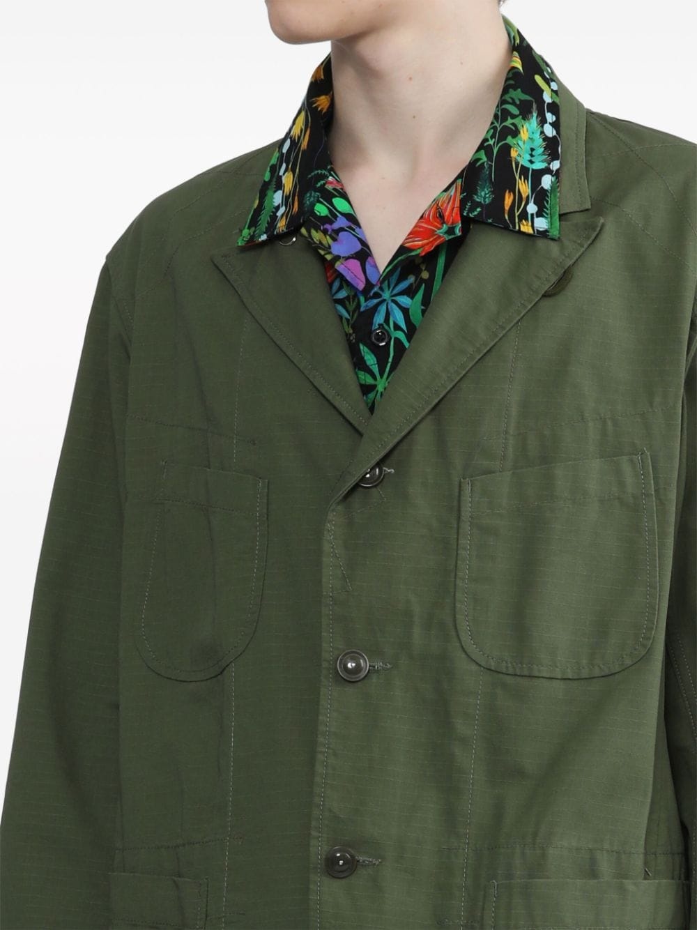 Ripstop Bedford single-breasted blazer - 5