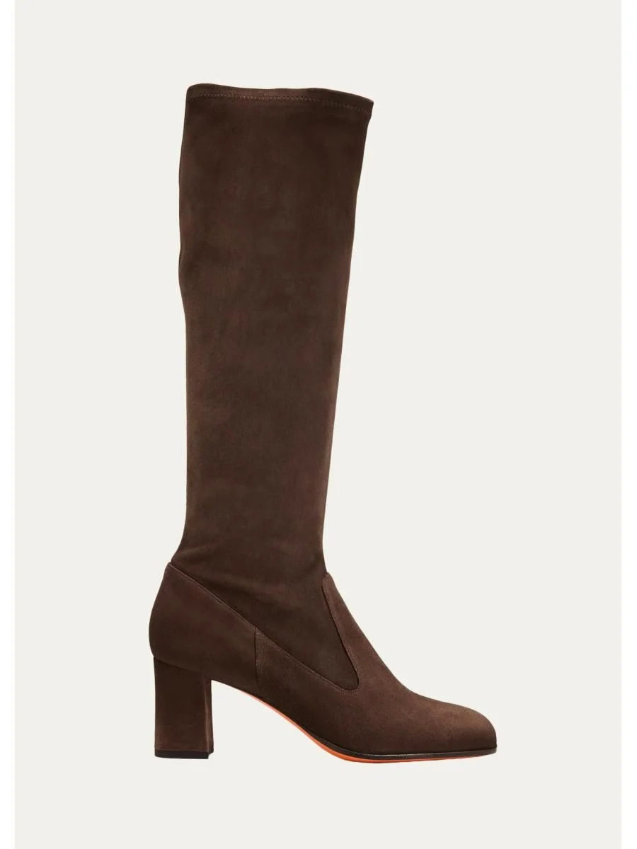 65mm Suede Knee-High Boots - 1