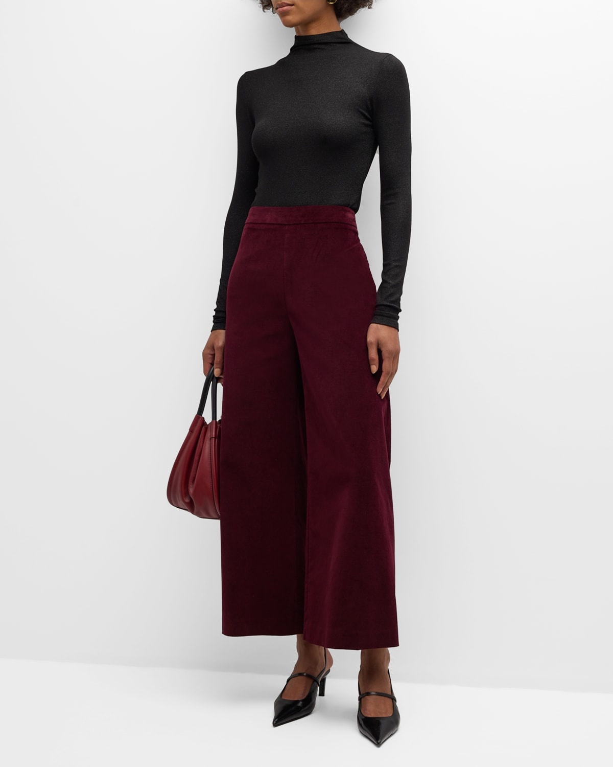 Cropped Velvet Pants - 3