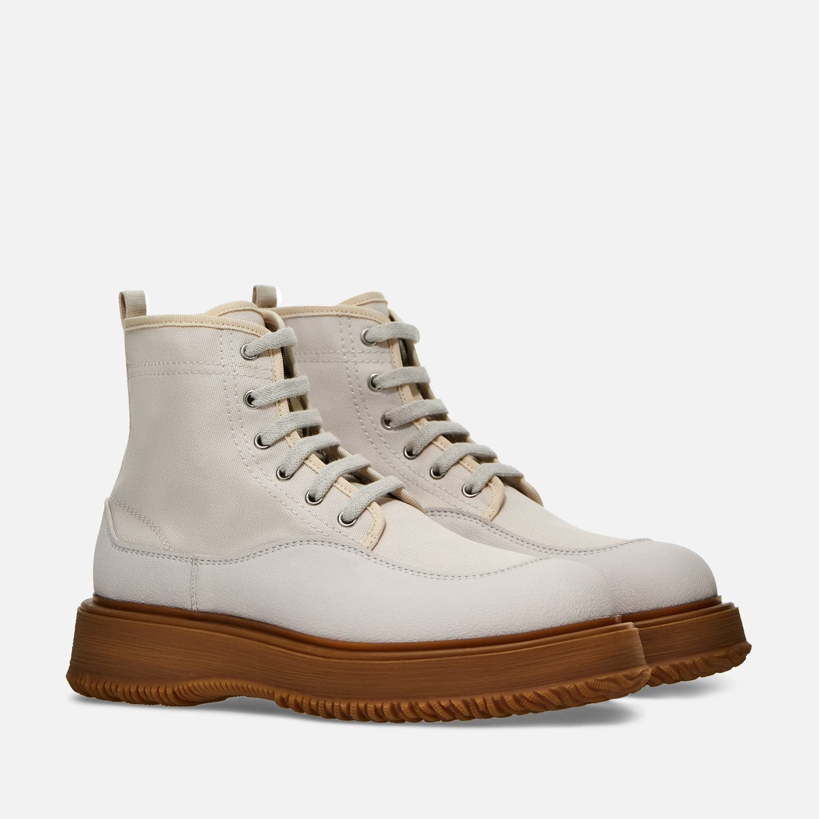 Hogan Untraditional Ankle Boots Beige - 2