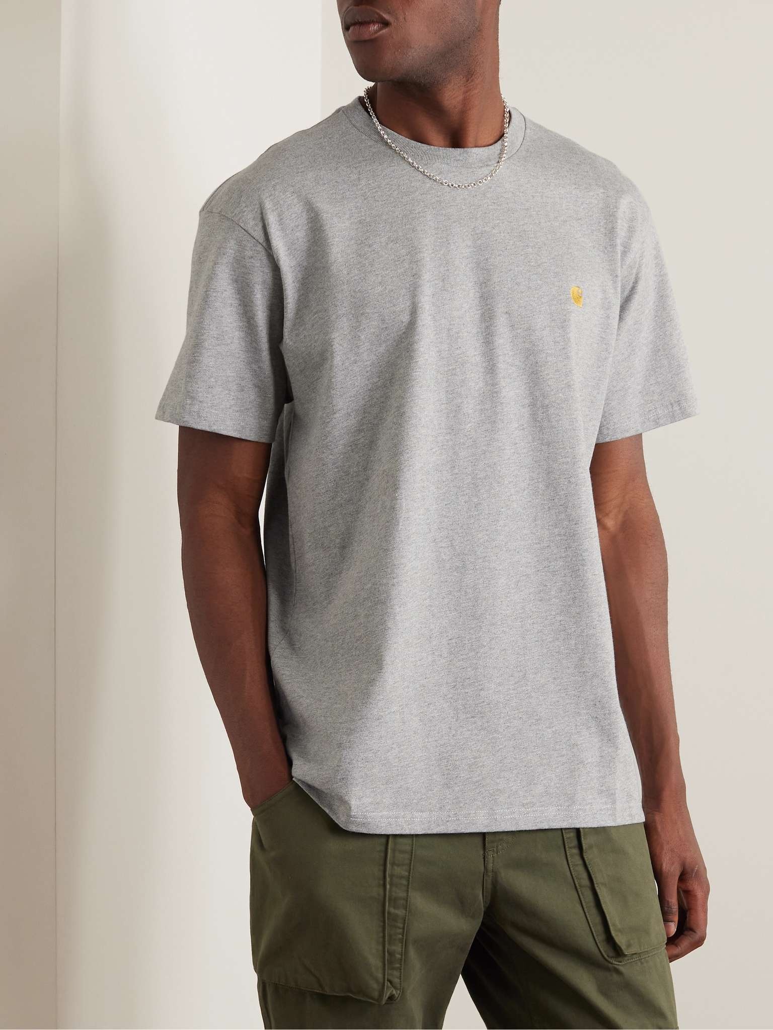 Chase Logo-Embroidered Cotton-Jersey T-Shirt - 3