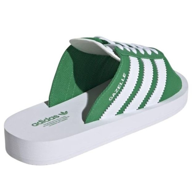 adidas (WMNS) adidas Gazelle Beach Slides 'Green' JQ7426 outlook