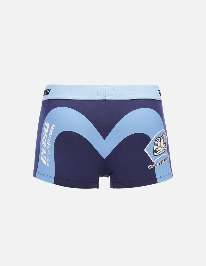 EVISU DARUMA AND DAICOCK PRINTED TRUNKS outlook