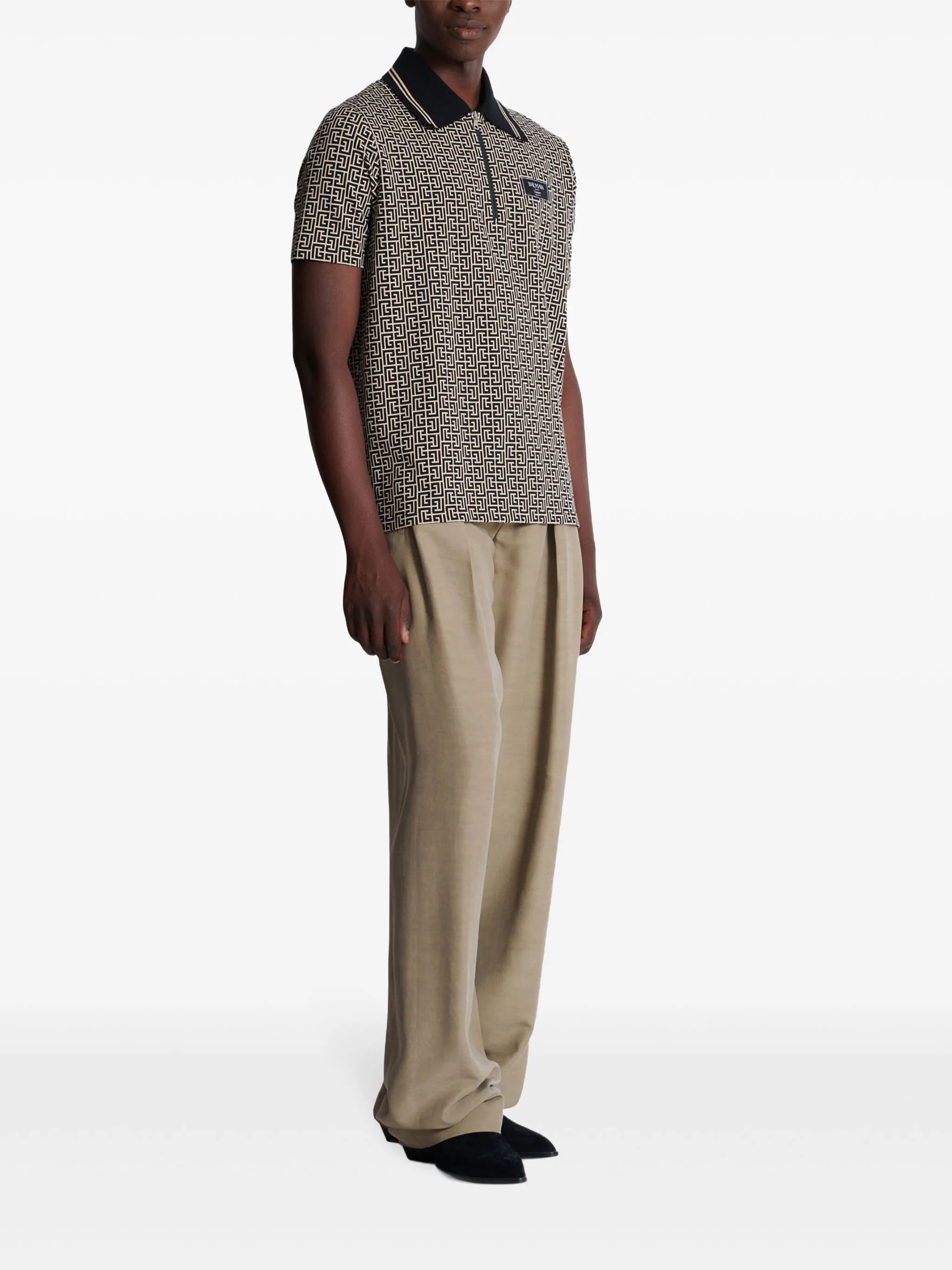 Labyrinth Jacquard Polo Shirt - 4