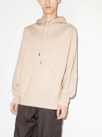 Givenchy logo-embroidered hoodie outlook