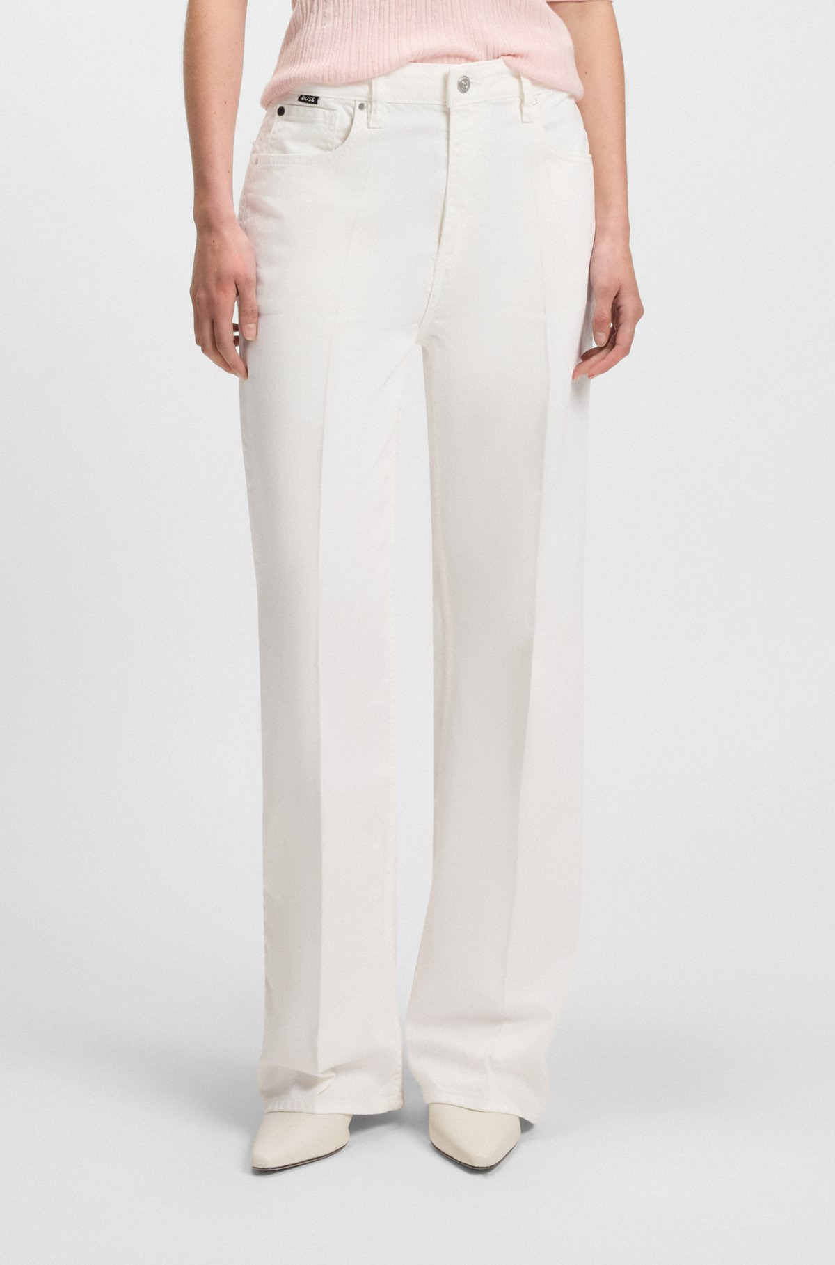 RELAXED-FIT JEANS IN WHITE EGYPTIAN-COTTON DENIM - 2
