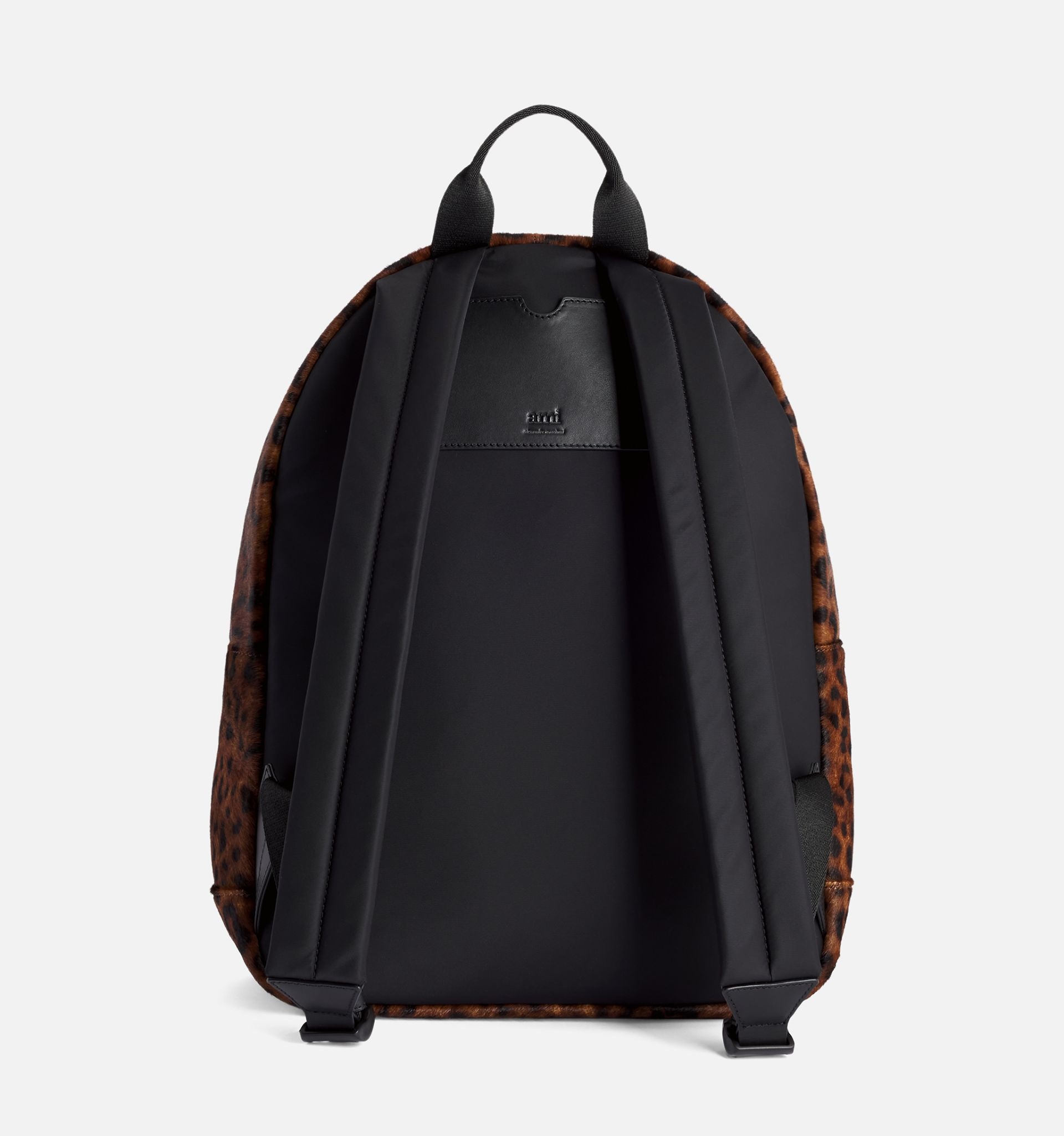 leopard-print zipped backpack - 3