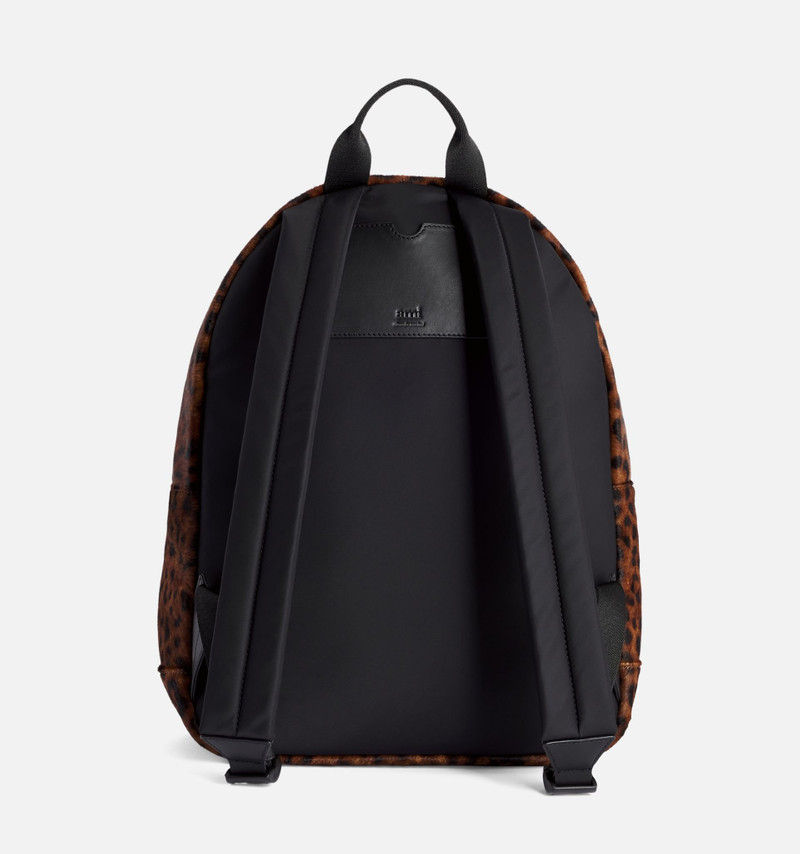 leopard-print zipped backpack 3