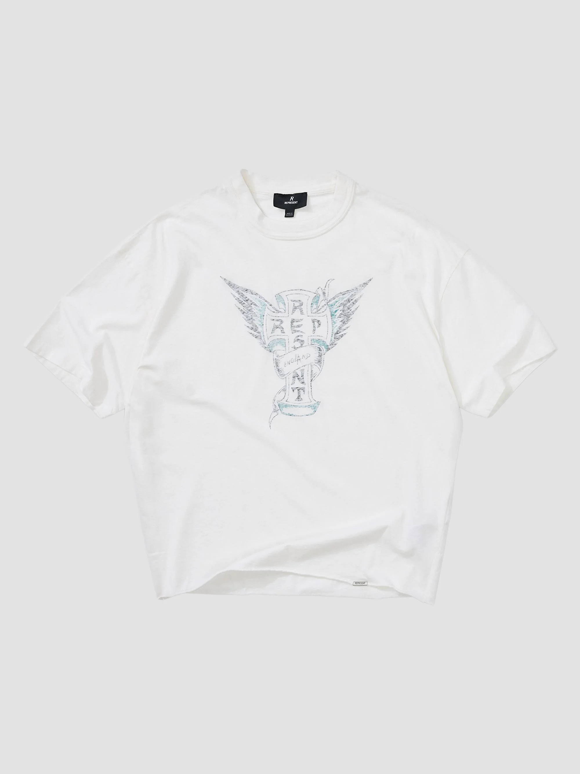 Men's Westside Cotton-Blend Crewneck T-Shirt - Flat White - 1