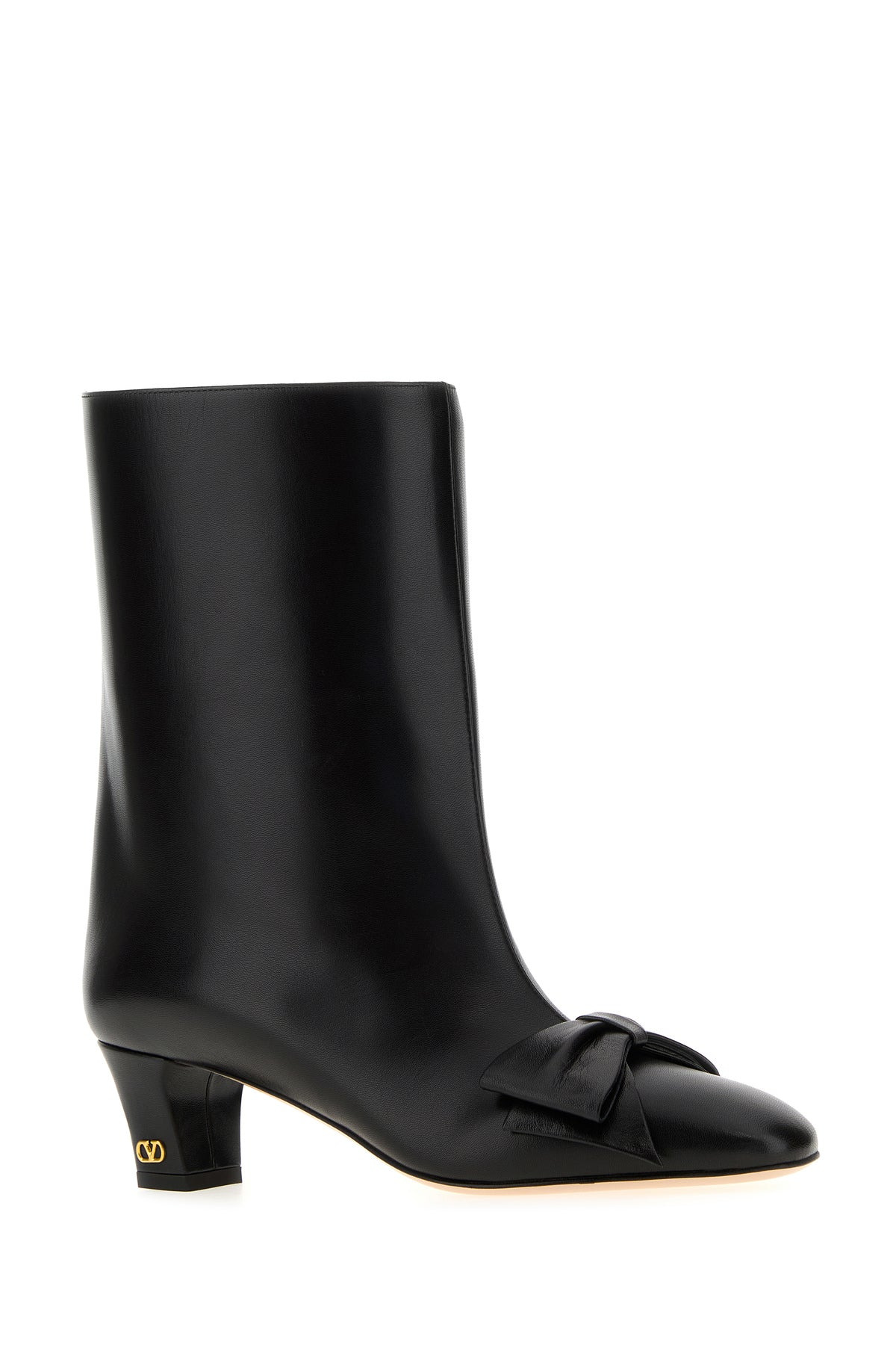 Black leather Bowow ankle boots - 2