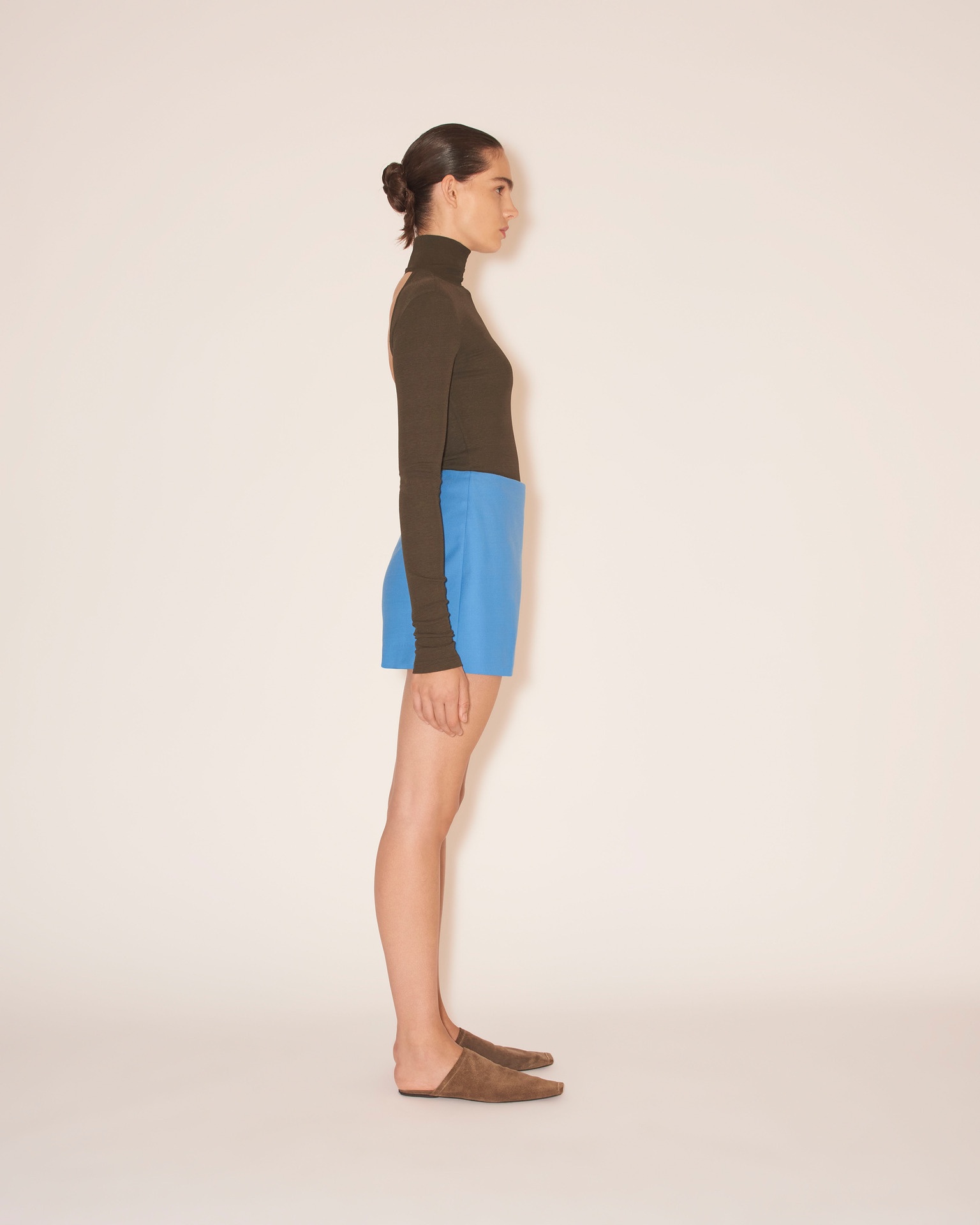 SVANA - Wrap mini skirt - Electric blue - 5