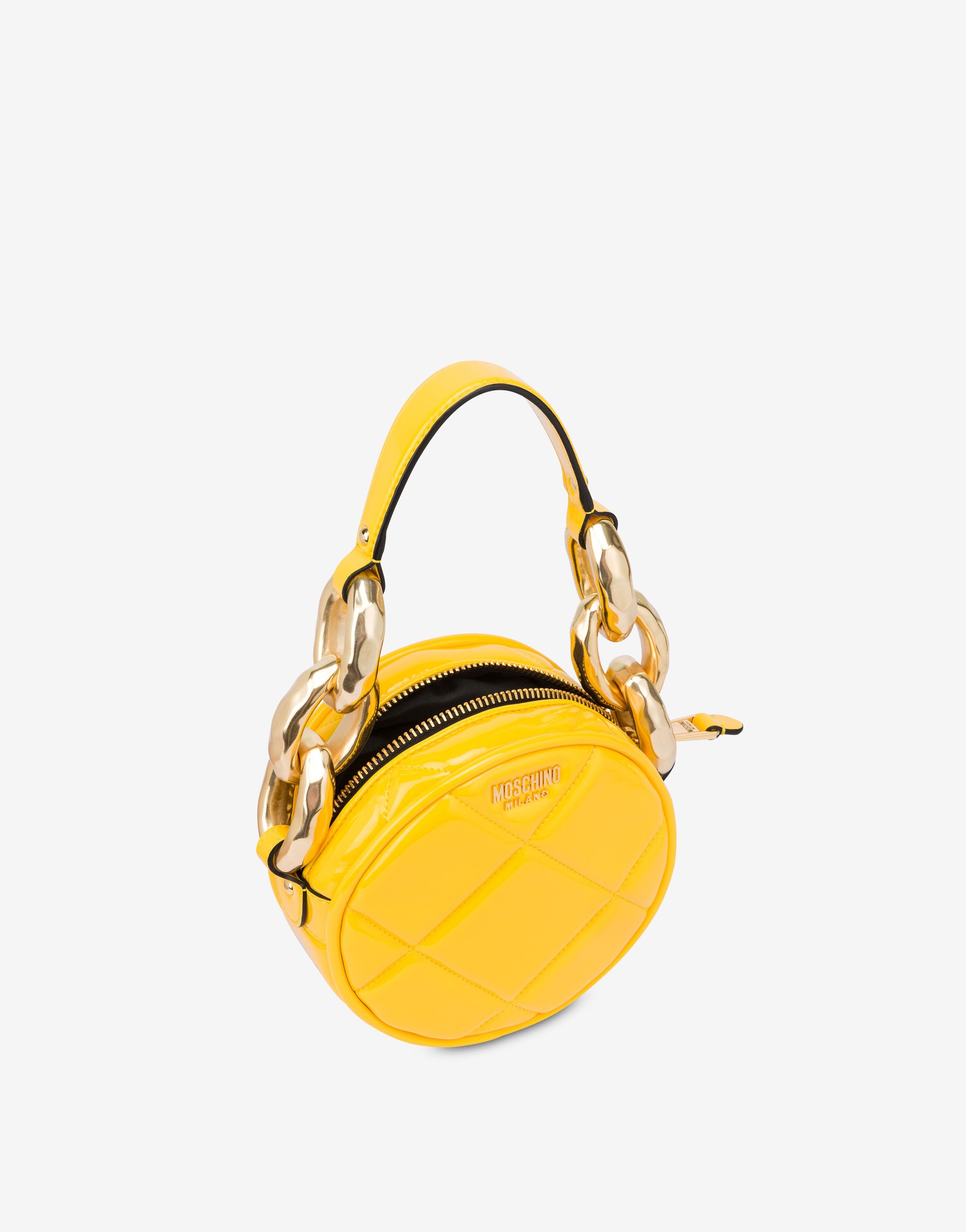 MAXI CHAIN QUILTED ROUND BAG - 3