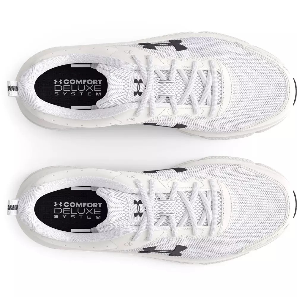 Charged Assert 10 "White/Black" Women's Running Shoe - 3