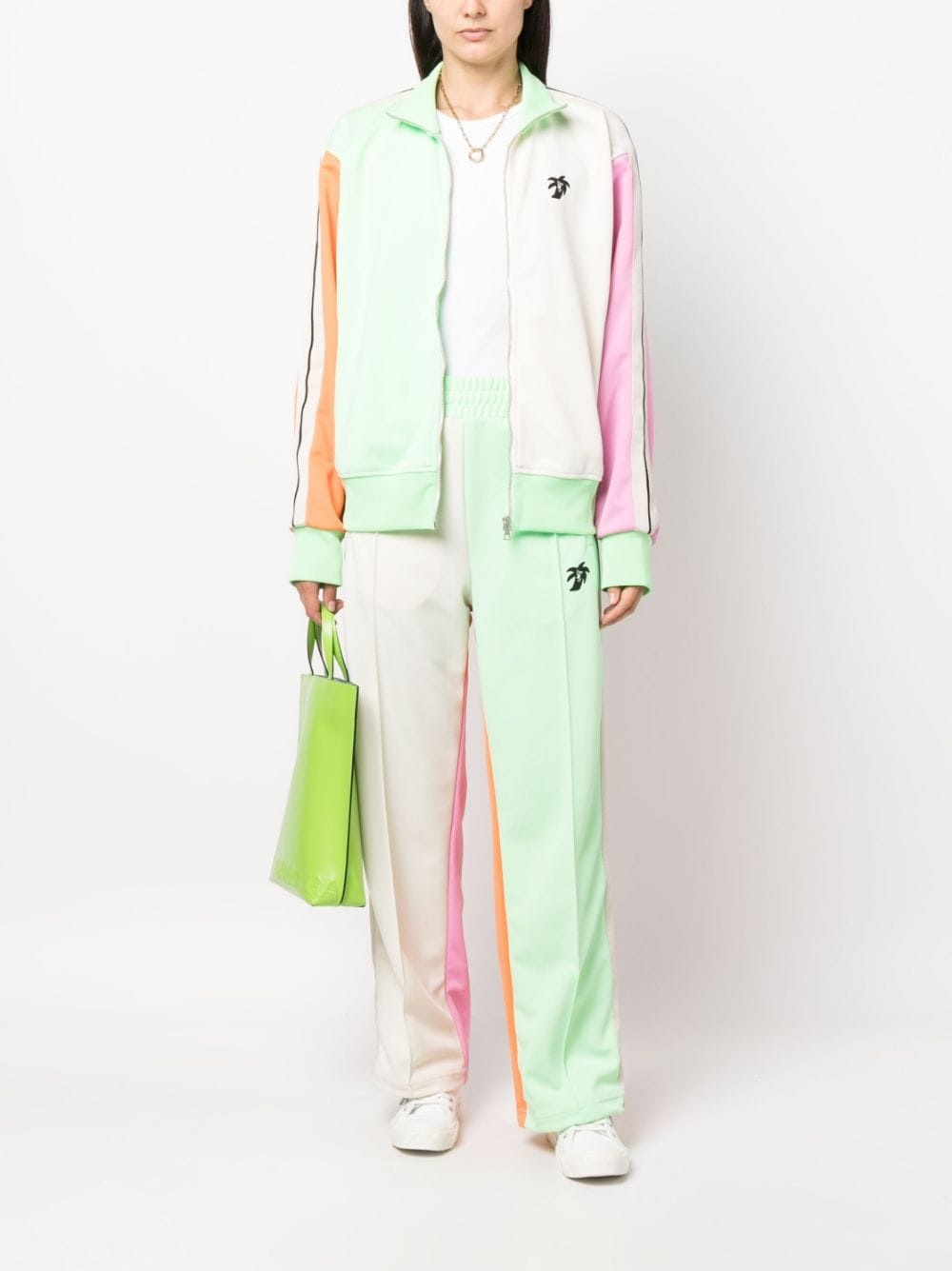 colourblock logo-print track jacket - 2