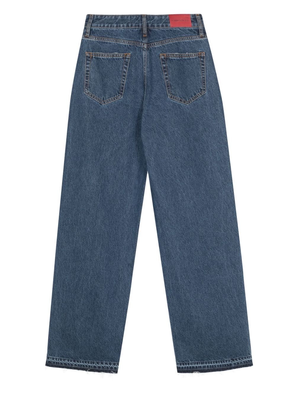 wide-leg rhinestone-embellished jeans - 2