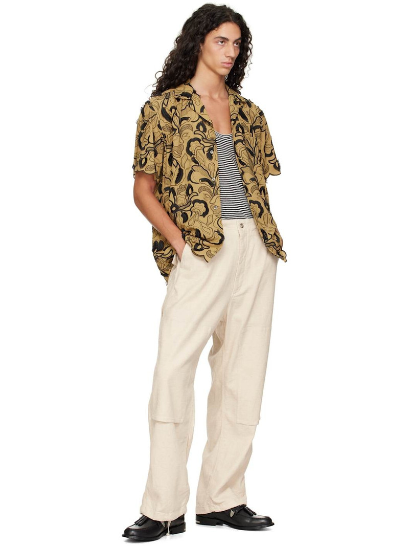 TOGA VIRILIS Black Hard Leather Loafers outlook