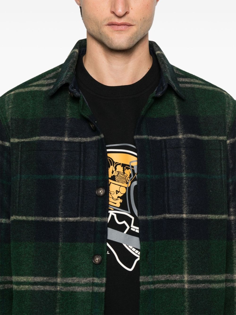 tartan overshirt - 5