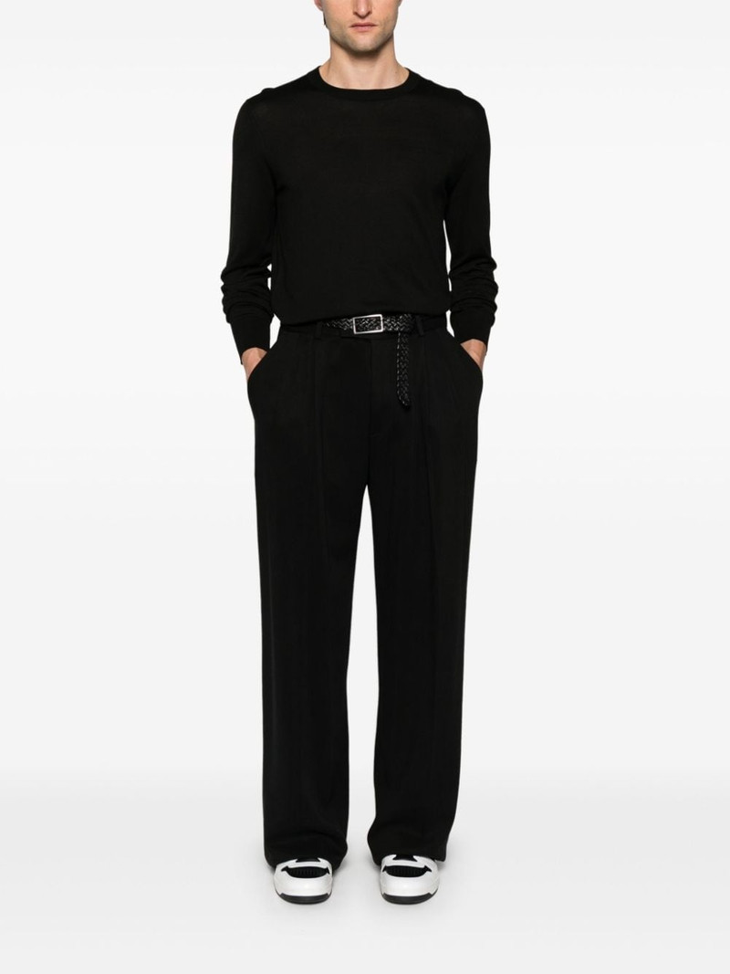 Dolce & Gabbana logo-embroidered silk jumper outlook