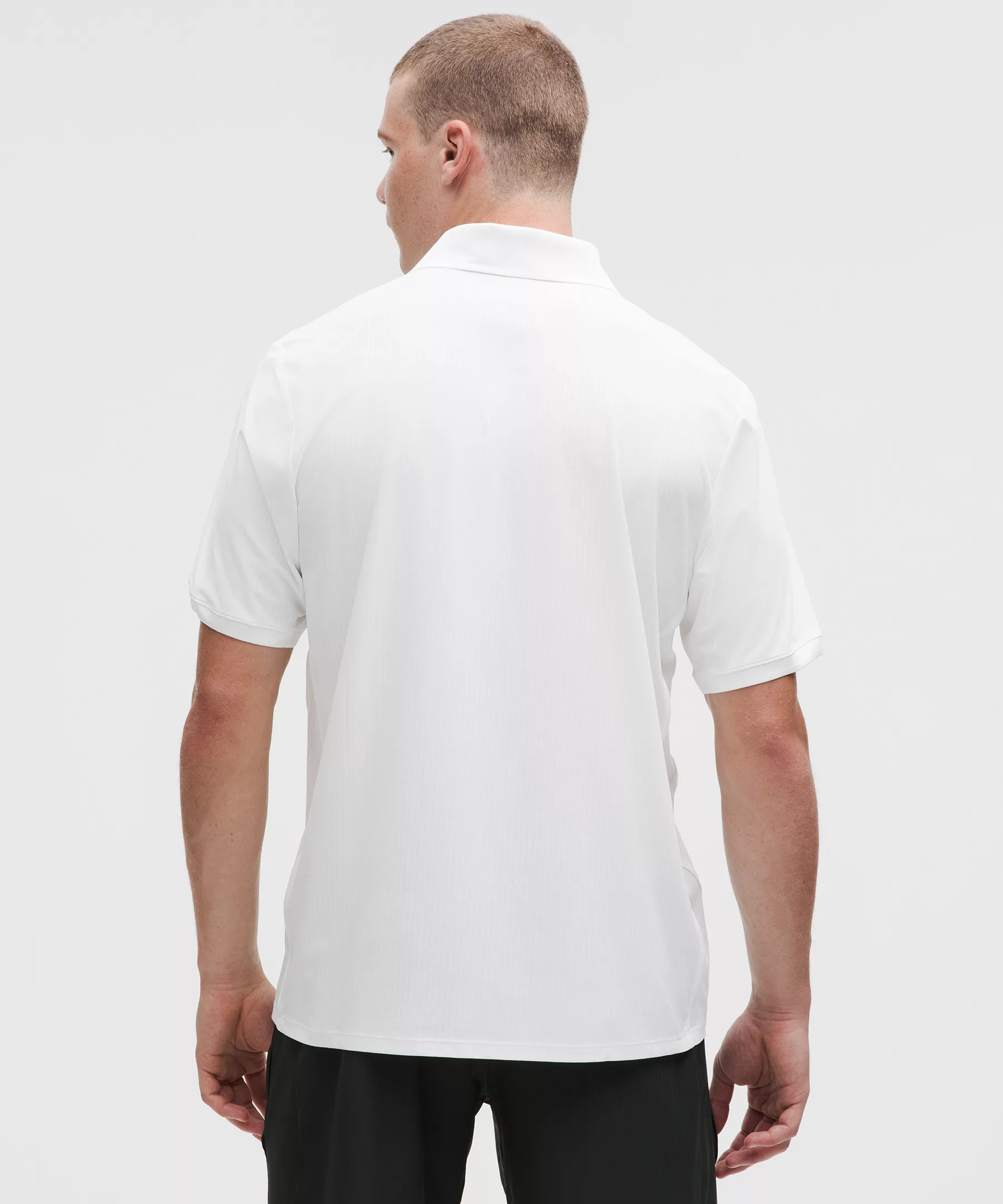 UV-Protective Striped Mesh Tennis Polo Shirt - 3